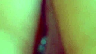 Desi Beauty's Glass Dildo Close-Up Masturbation