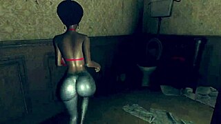 Want To Play With Ebony Redhead's Big Tits In Rest Area?