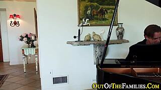 Real Stepsis Gets Jizz in Her Mouth from Big Ebony Cock