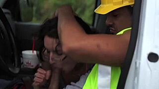 hitchhiking teen 18+ picked up and screwed hard outdoors by stranger