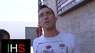 Does this brunette crave that huge cock?