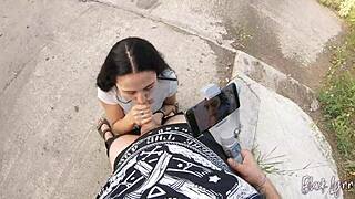 She Asked Me To Film Her Blowjob Skills With Huge Cock In Pov!