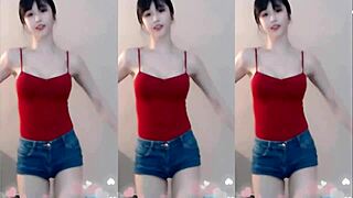 Damn! Chinese Girl Bounces Up and Down with Cute Small Tits!