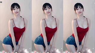 Damn! Chinese Girl Bounces Up and Down with Cute Small Tits!