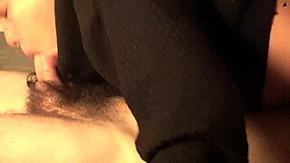 she takes this hairy cock deep, gagging hard before swallowing