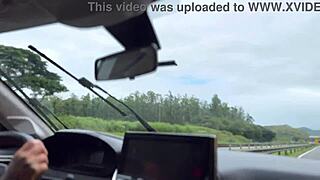 Uber Woman Spreads Ass For Client's Cum!