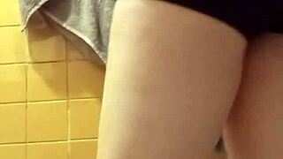 Compilation of toilet scenes to boost Twitter followers by searching AA porn