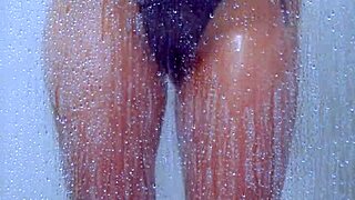 College girl showers in bikini. So horny and gorgeous! 😍