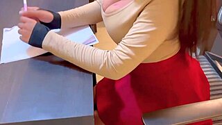 Does the Indian college teacher enjoy anal sex with her student?