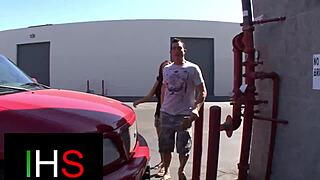 Does this brunette crave that huge cock?