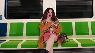 seducing my husband's best friend in public, flashing my natural tits like a dirty slut.