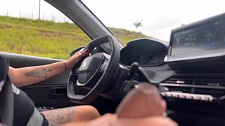 Uber Woman Spreads Ass For Client's Cum!