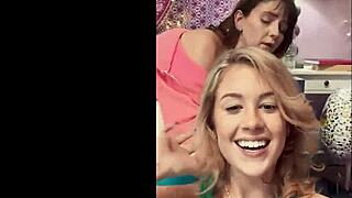 Can These College Girls Handle Two Guys While Friends Watch?