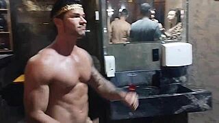 damn, lene got pounded by a stud in swing party bathroom! 😲