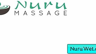 blonde skylar snow gives wet nuru massage with big boobs