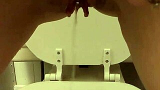 Just caught my pretty pierced pussy peeing in the bathroom, such a goddess moment.