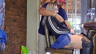 Hot Blonde Cheats And Squirts!