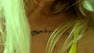 hey, check out this blonde milf's orgasm with farting fetish