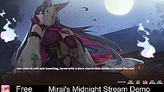 mirai's midnight stream demo with nude dating game