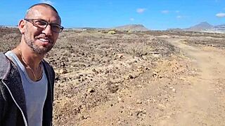 Intense Deepthroat and Fucking in Desert