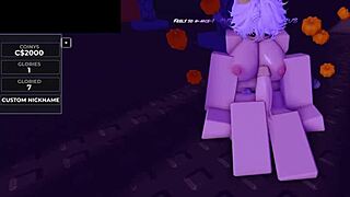 Spooky bunny costume during halloween season breeding fun