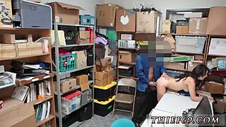 Petite Brunette Teen In Uniform Commits Felony Theft