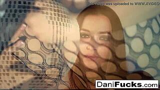 Dani Daniels feels intense pleasure masturbating her tight wet pussy to orgasm