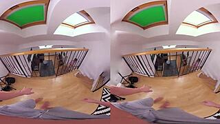 Blonde Czech Gives Blowjob Doggystyle