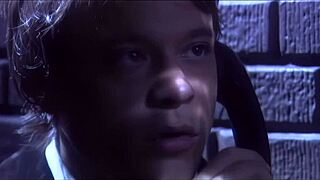 Gina Ryder's big tits bounce wildly in cowgirl ride, leading to intense facial splatter