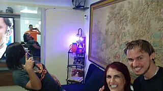 just chilling with melissa devassa during her tattoo session.