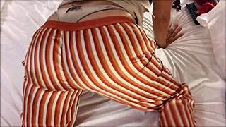 French Amateur Slut in Satin Lingerie Deepthroats in Closeup POV