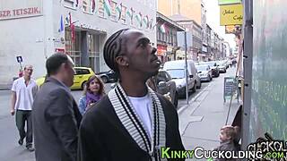 Blonde babe dominates BBC in intense cuckold humiliation scene.