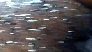 Melina enjoys a playful session with slapping sounds and oiled bodies