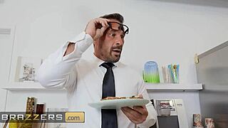 Hailey and london give coworker memorable cumshot