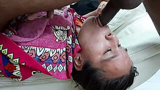 Delicious blowjobs to my stepbrothers rich cock on bed