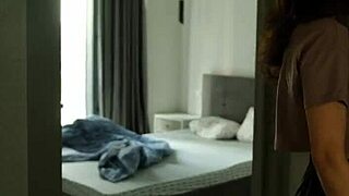 Kristina's early morning bathing with barefoot feet