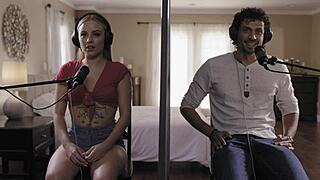 Anna Claire Clouds handles Alex Jones' big cock in this casting interview.