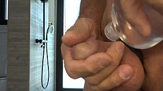 i'm playin with my lil cock, oiled up for masturabation