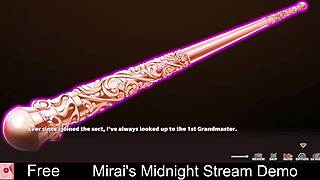 mirai's midnight stream demo with nude dating game