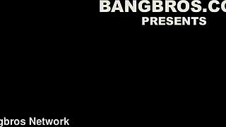 Ebony nurse's bus blowjob turns deep