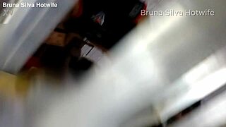 Bruna Silva Hotwife After Party at Cuckold's Friend's House, Eats Cum and Gets Creampied