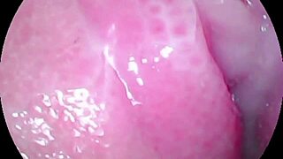 camera deep inside wet pussy capturing intense female orgasm 😍