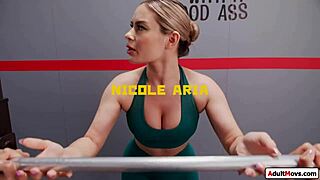 That busty futa babe getting sucked during squats by Asian futanari