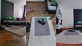 Çıplak Yoga Oturumunda Kaslarımı Esnetmemi İzle