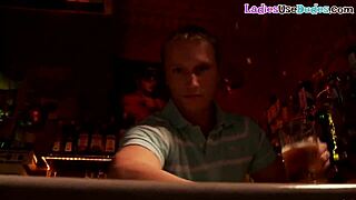 strapon dommes fuck sissy subject in the bar