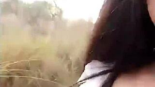 Chinese Camgirl Seduces Two Farmers for 3P Stockings Action. Still Craves More Solo Play!