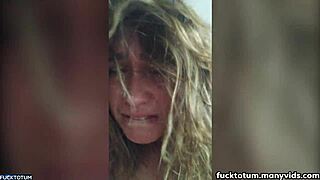 Real homemade tapes of french teen in various positions with cumshots