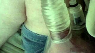 Lactating woman sucks and swallows milk during deepthroat session with big cock.