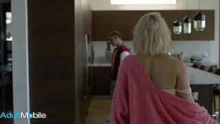 She says, 'paint my tits with your cum,' as the bombshell milf rides her stepson's cock.