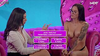 check out these two hot latinas playing with dildos together